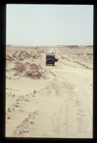Grenze Mauretanien Wüste